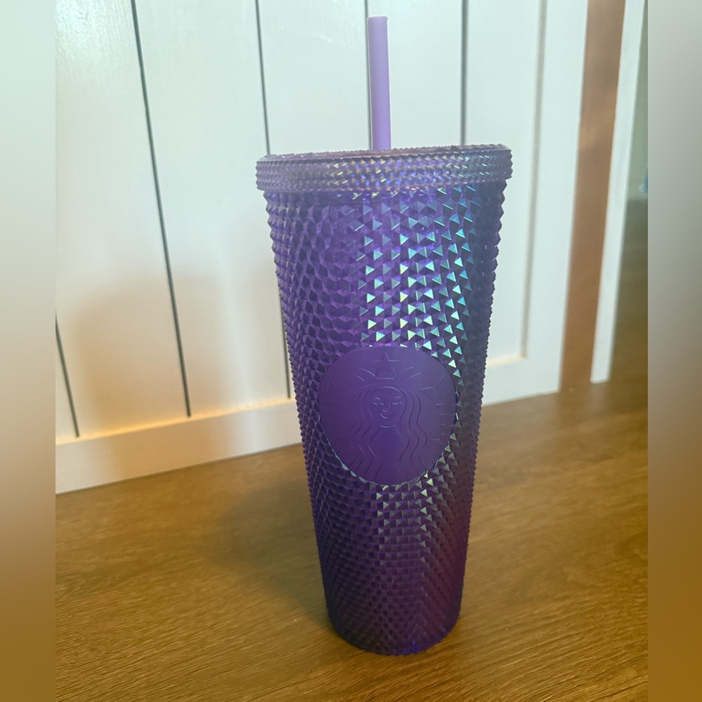 Shiny Purple Studded Starbucks Cup